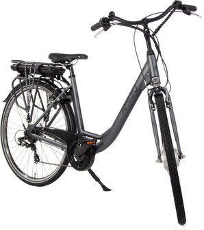 Amigo E-Altura D1 Dames 7V V-Brakes matgrijs 49 cm 28 inch matgrijs 49 cm 28 inch