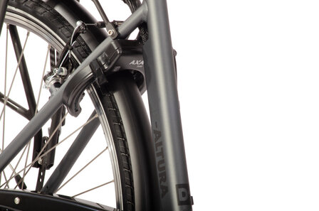 Amigo E-Altura D1 Dames 7V V-Brakes matgrijs 49 cm 28 inch matgrijs 49 cm 28 inch