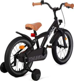Amigo Thunder Jongens Terugtraprem zwart/wit 23,5 cm 16 inch zwart/wit 23,5 cm 16 inch