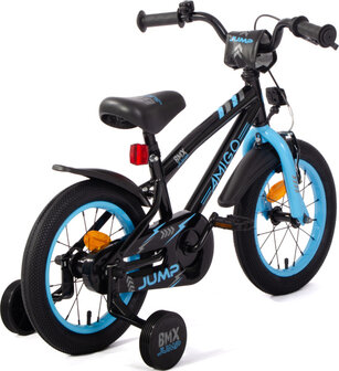 Amigo Bmx Jump Jongens Terugtraprem zwart/blauw 22,5 cm 14 inch zwart/blauw 22,5 cm 14 inch