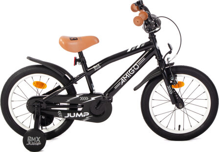 Amigo Bmx Jump Jongens Terugtraprem zwart/wit 25,5 cm 16 inch zwart/wit 25,5 cm 16 inch