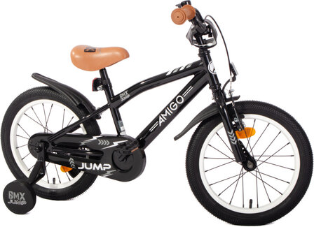 Amigo Bmx Jump Jongens Terugtraprem zwart/wit 25,5 cm 16 inch zwart/wit 25,5 cm 16 inch