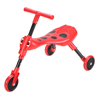 The Bugs Scuttlebug Beetle Loopfiets Met 3 Wielen Junior rood/zwart rood/zwart