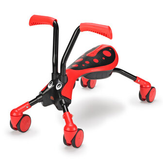 The Bugs Scramblebug Beetle Loopfiets Met 4 Wielen Junior rood/zwart rood/zwart