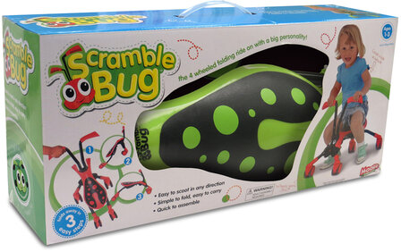The Bugs Scramblebug Hornet Loopfiets Met 4 Wielen Junior groen/zwart groen/zwart