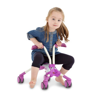 The Bugs Scramblebug Bubblegum Loopfiets Met 4 Wielen Junior roze/wit roze/wit