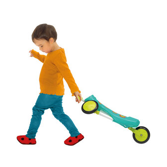 The Bugs Scuttlebug Xl Splodge Loopfiets Met 3 Wielen Junior Turquoise/Groen