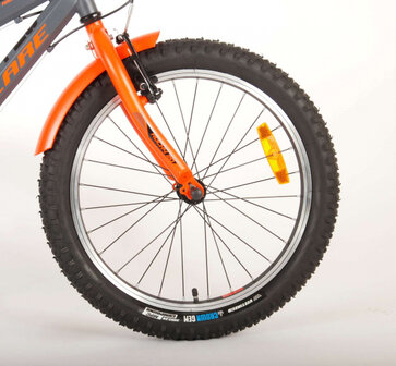Volare Rocky 20 Inch 27 Cm Jongens 6V V-Brakes Grijs/Oranje