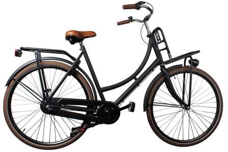 Avalon Pic-Up Dames 3V Terugtraprem matzwart 57 cm 28 inch matzwart 57 cm 28 inch