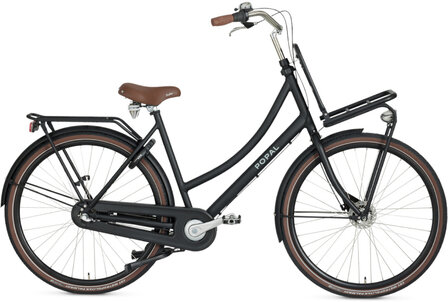 Popal Daily Dutch Prestige 59 Cm Dames 3V Terugtraprem matzwart 28 inch matzwart 28 inch