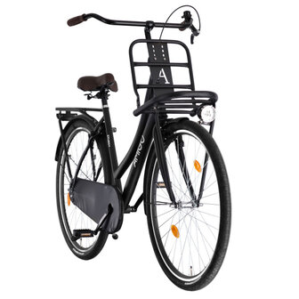 Amigo Sturdy Dames Terugtraprem matzwart/zwart 53 cm 28 inch matzwart/zwart 53 cm 28 inch