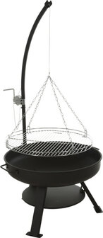 Ambiance Vuurschaal &Oslash;60 Cm Met Bbq Grill &Oslash;55 Cm Metaal