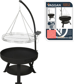 Ambiance Vuurschaal &Oslash;60 Cm Met Bbq Grill &Oslash;55 Cm Metaal
