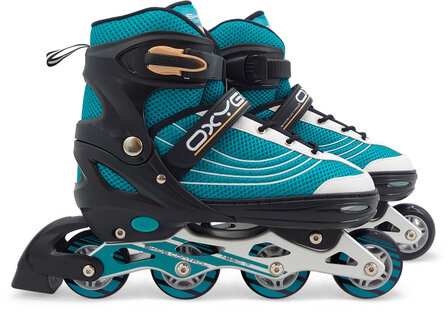 Skids Control Oxygen Inline Skates Semi-Softboot Verstelbaar Petrol petrolblauw/zwart Maat 42-45 petrolblauw/zwart Maat 42-45
