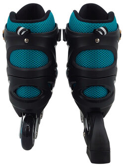 Skids Control Oxygen Inline Skates Semi-Softboot Verstelbaar Petrol petrolblauw/zwart Maat 42-45 petrolblauw/zwart Maat 42-45
