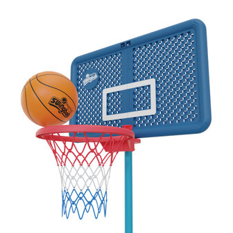Swingball Basketbalpaal Met All Surface Basis Donkerblauw/Blauw