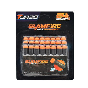 Fast Pioneer Foam Kogels Voor Speelgoedpistool 24 Stuks Zwart