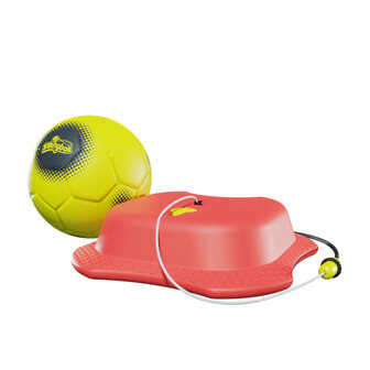 Swingball Reflex Voetbaltrainer Met All Surface Basis Rood/Geel
