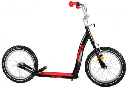Volare Autoped Step Junior Voetrem zwart/rood 16 inch zwart/rood 16 inch