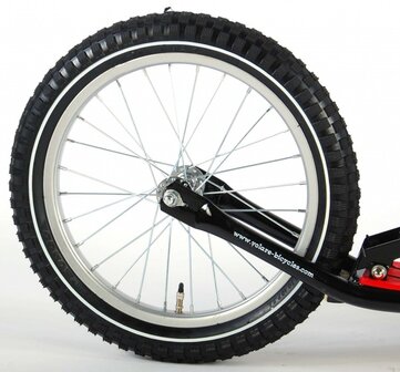 Volare Autoped Step Junior Voetrem zwart/rood 16 inch zwart/rood 16 inch