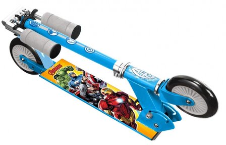 Marvel Avengers 2-Wiel Kinderstep Opvouwbaar Voetrem Blauw