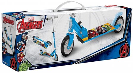 Marvel Avengers 2-Wiel Kinderstep Opvouwbaar Voetrem Blauw