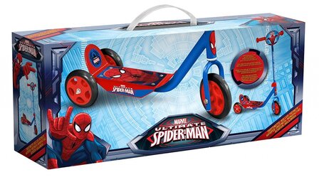 Marvel Spider-Man 3-Wiel Kinderstep Vrijloop Jongens Blauw