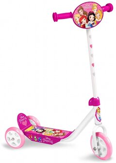 Disney Princess 3-Wiel Kinderstep Vrijloop Meisjes Wit/Roze