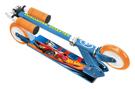 Mattel Hot Wheels 2-Wiel Kinderstep Opvouwbaar Voetrem Blauw blauw/oranje blauw/oranje