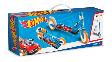 Mattel Hot Wheels 2-Wiel Kinderstep Opvouwbaar Voetrem Blauw blauw/oranje blauw/oranje