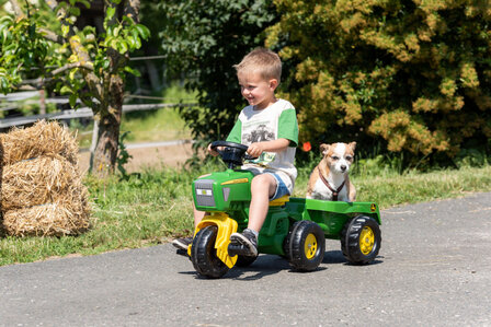 Rolly Toys Traptractor Rollytrac John Deere Junior Groen