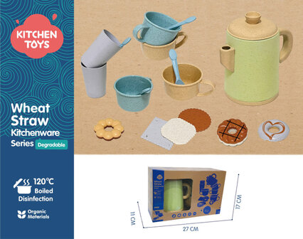 Kitchen Toys Theeservies Met Lekkernijen Speelset Gerecycled multicolor multicolor