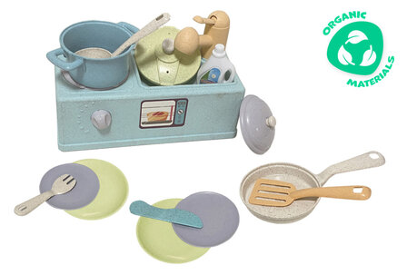 Kitchen Toys Speelgoed Wastafel Met Keukenaccessoires Gerecycled multicolor multicolor