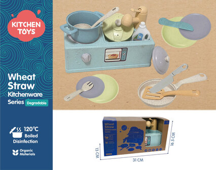 Kitchen Toys Speelgoed Wastafel Met Keukenaccessoires Gerecycled multicolor multicolor