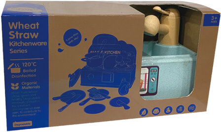 Kitchen Toys Speelgoed Wastafel Met Keukenaccessoires Gerecycled multicolor multicolor