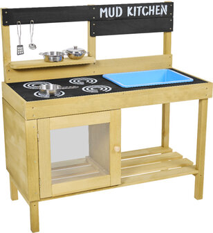 Tp Toys Houten Modderkeuken Met Oven, Spoelbak &amp; Accessoires