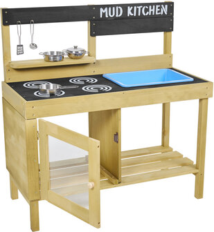 Tp Toys Houten Modderkeuken Met Oven, Spoelbak &amp; Accessoires