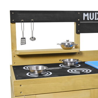 Tp Toys Houten Modderkeuken Met Oven, Spoelbak &amp; Accessoires