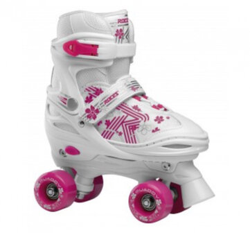 Roces Quaddy 3.0 Rolschaatsen Meisjes wit/roze Maat 34-37 wit/roze Maat 34-37
