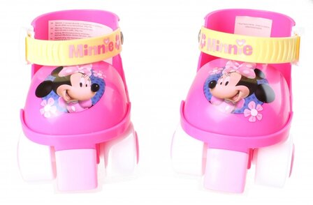 Disney Minnie Mouse Rolschaatsen Met Bescherming Meisjes /Wit roze Maat 23-27 roze Maat 23-27