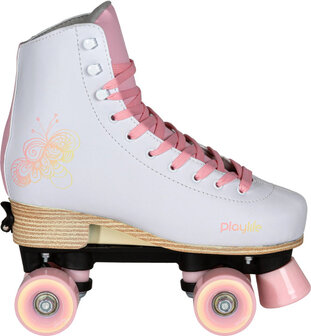 Playlife Classic Adjustable Rolschaatsen Junior wit/roze Maat 35/38 wit/roze Maat 35/38