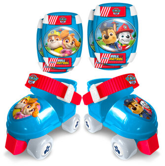 Nickelodeon Paw Patrol Rolschaatsen Met Bescherming Blauw blauw/rood Maat 23-27 blauw/rood Maat 23-27