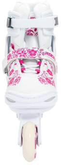 Roces Compy 8.0 Inlineskates Softboot Meisjes Wit/Roze Maat 34-37