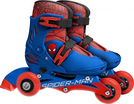 Marvel Spider-Man Inline Skates Hardboot Rood/Blauw Maat 27-30