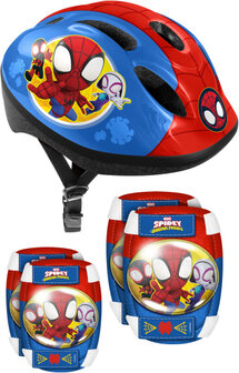 Marvel Spidey 5-Delige Skatebescherming 50-56 Cm Maat S rood/blauw rood/blauw