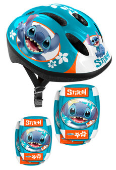 Disney Stitch 5-Delige Skatebescherming 52-56 Cm Petrolblauw&nbsp;Maat S/M