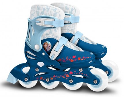 Disney Frozen 2 Inline Skates Hardboot Wit/Blauw Maat 30-33