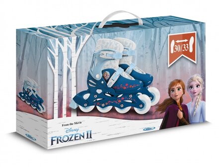 Disney Frozen 2 Inline Skates Hardboot Wit/Blauw Maat 30-33