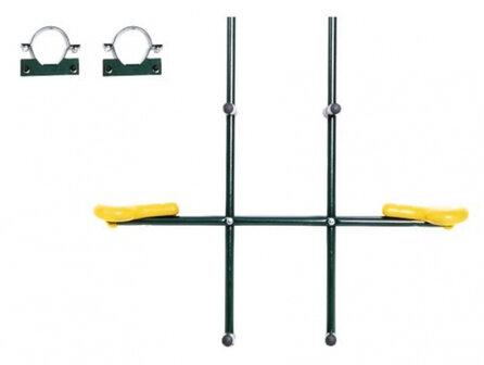 Swing King Duoschommel 99 X 23,5 Cm Staal Groen/Geel