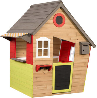 Swing King Fairytale Houten Speelhuisje 140 X 106 X 145 Cm Naturel